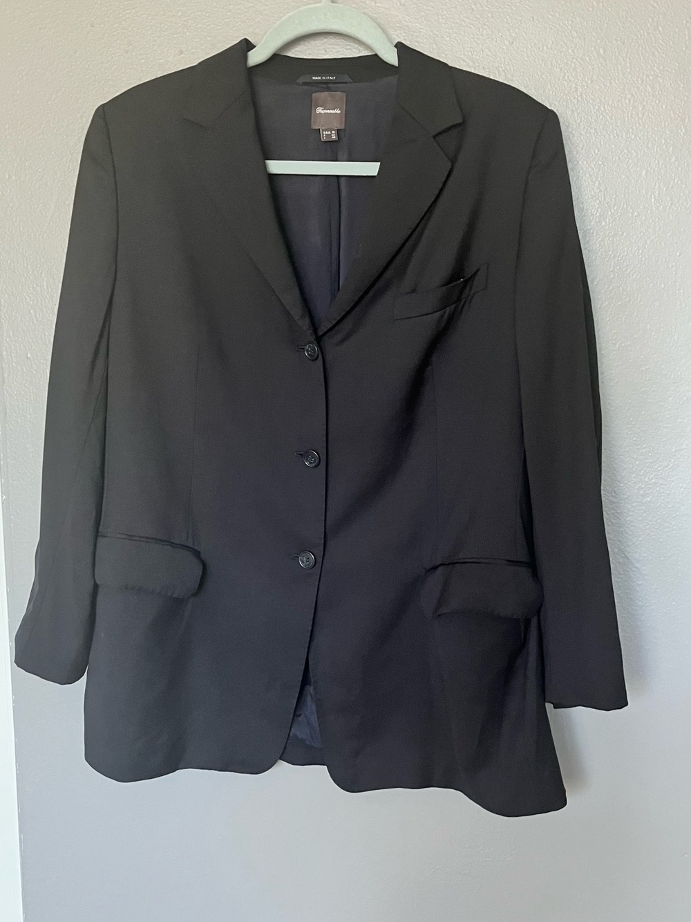 Vintage Faconnable Black women’s Single-Breasted Blazer